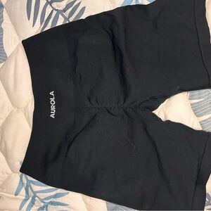 AUROLA Women's Black Athletic Shorts